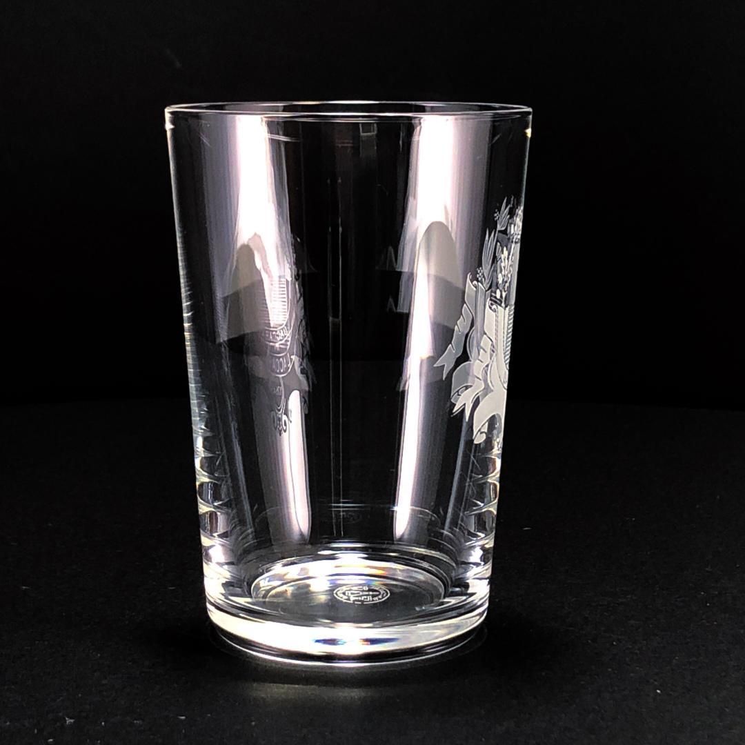 哲学 き Baccarat バカラ バカラ村 紋章刻印 ミニ タンブラー クリスタルグラス イエロー ブラウン BC299 陽気な