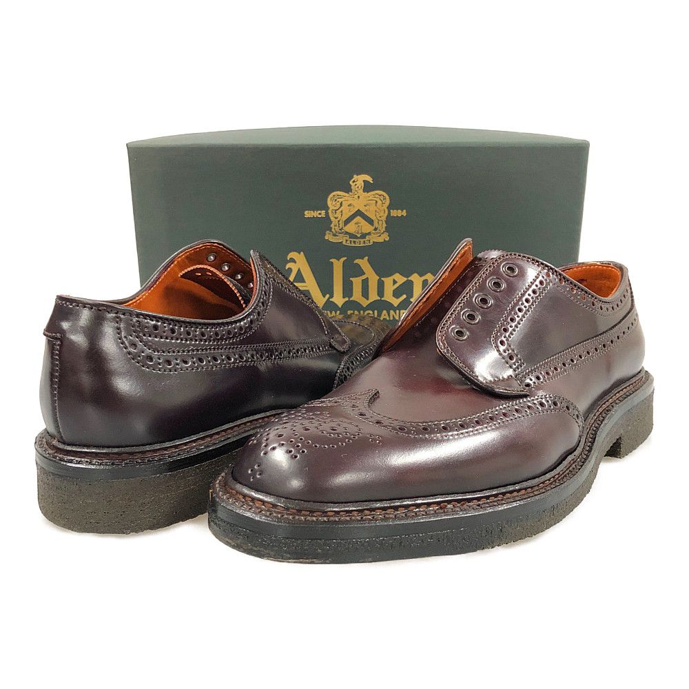 極美品】Alden 7D 3192 ウイングチップ コードバン オールデン-www