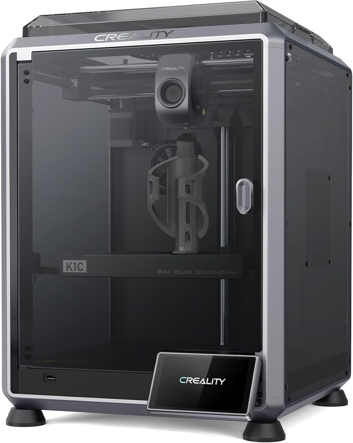 K1C 3Dプリンター高速 Creality 600mm/s オートレベリング AIアラーム ダイレクト押出機 300高温印刷対応 監視用AIカメラ付属 3Dプリンター本体 3DプリンターK1のアップグレード 静音モード 炭素繊維/