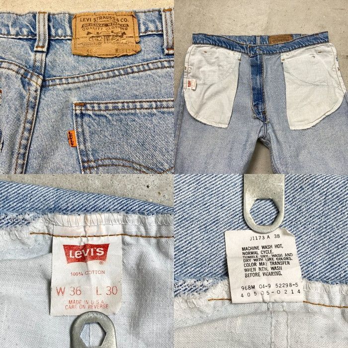 80s リーバイス505 オレンジタブ 42TALON ヴィンテージ 80年代~90年代 USA製 Levi's リーバイス 505 デニムパンツ