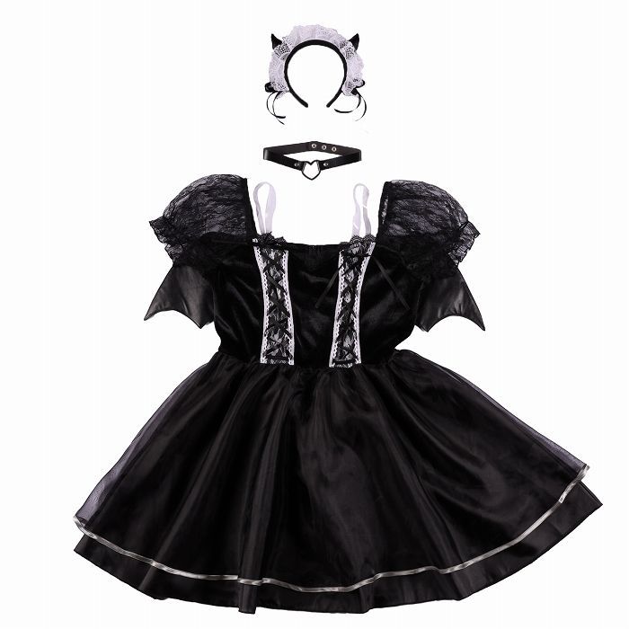 コケティッシュガーリー レーシィデビル ［Halloween 悪魔 コスプレ