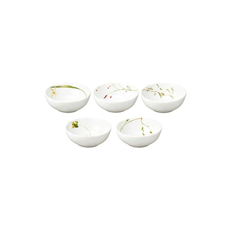 品質100％保証! NARUMI ナルミ 食器セット 里花暦 さとはなごよみ グリーン 花柄 5柄セット かわいい 5人用 15ピース入り 電子レンジ温め対応 40912-34275