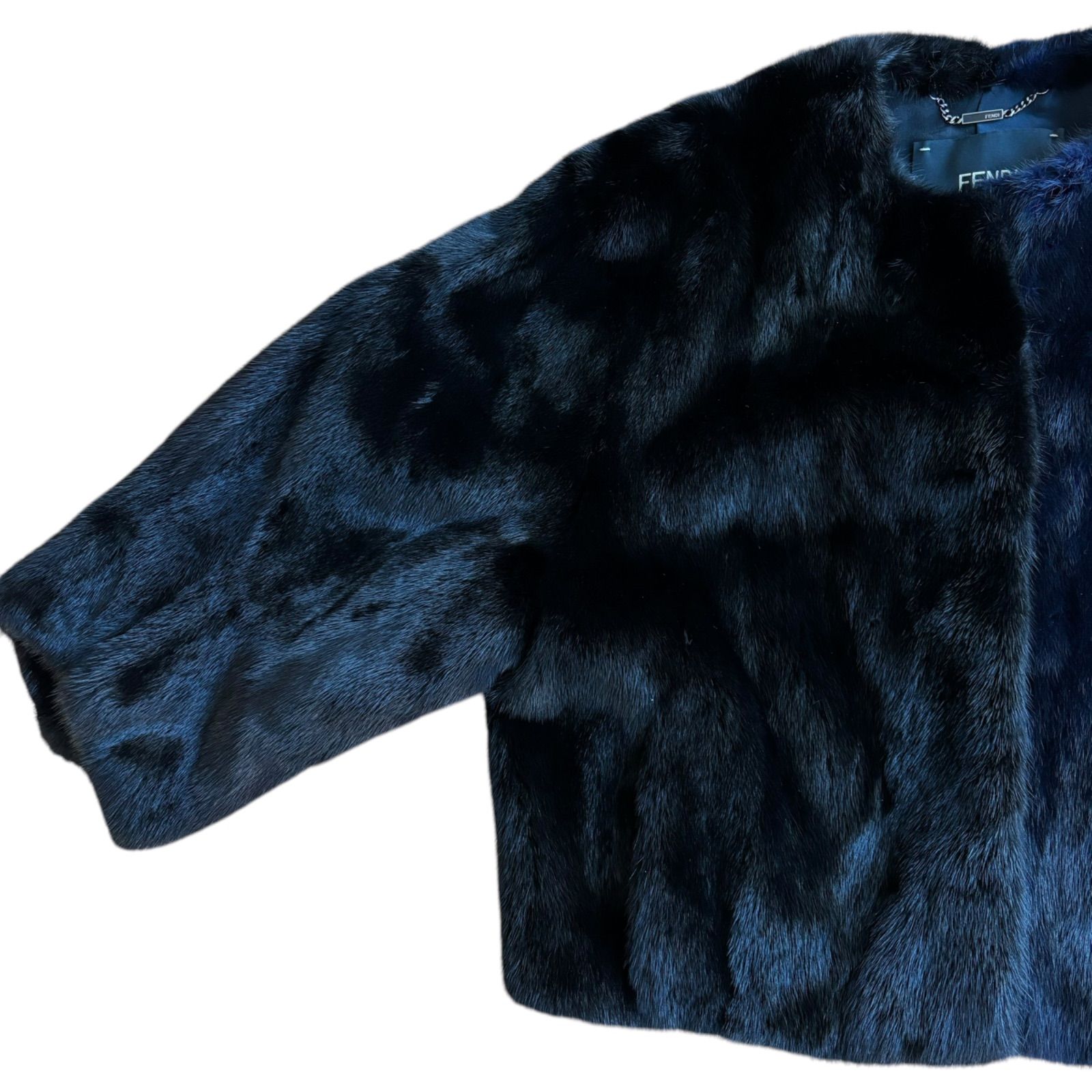 美品！フェンディ ミンク付きジャケット　黒 brand-td-store_00003583