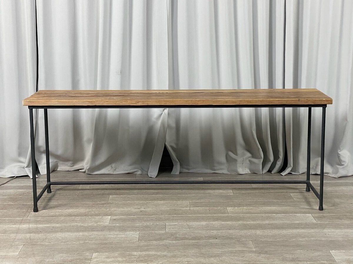 GS70 インダストリアル 古材 - アイアン デスク コンソール テーブル ヴィンテージ 神奈川県秦野市 A5
