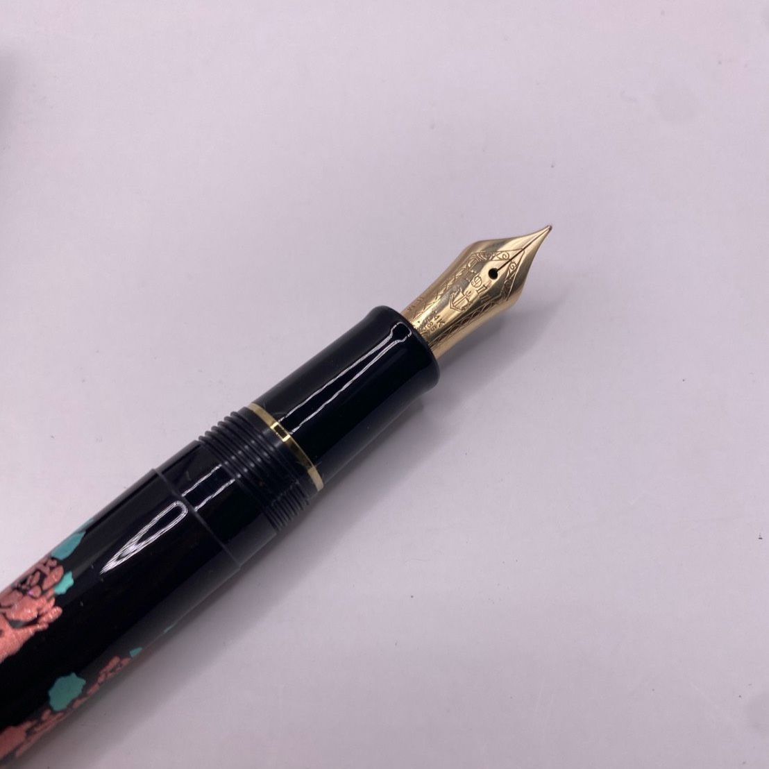 金ペン 廃番 レトロ おまけ付きパイロット“L”FP+BP青系軸 SAILOR