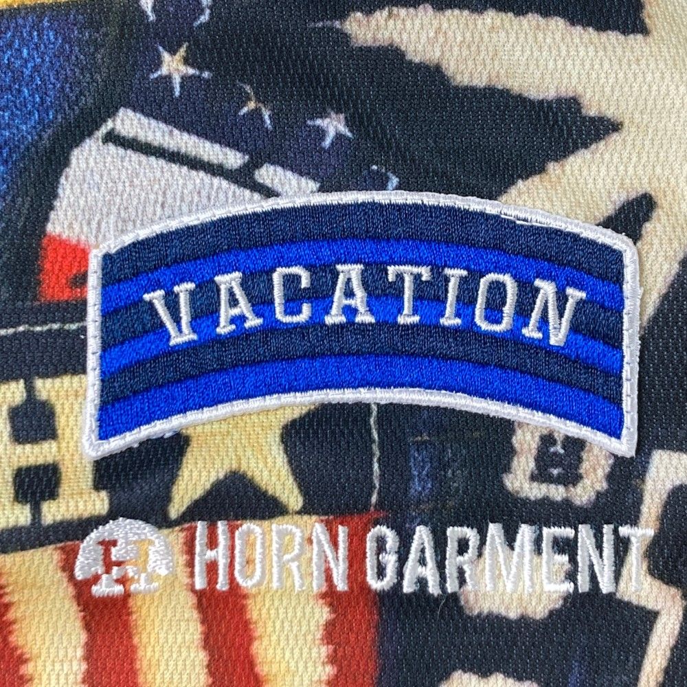 サイズ：46 HORN GMT ホーン ガーメント 半袖ポロシャツ デニム
