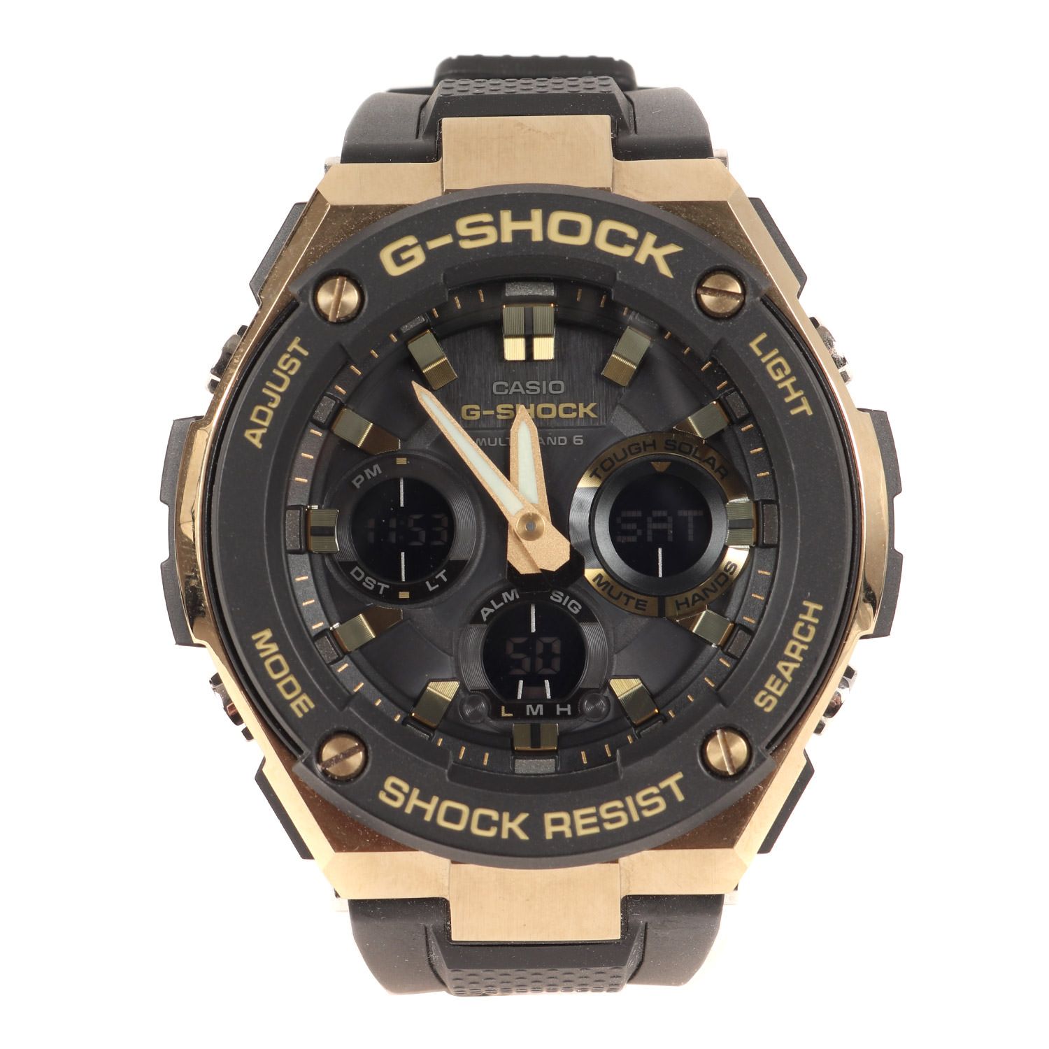 美品 G-SHOCK ジーショック CASIO カシオ G-STEEL GST-W100G-1AJF タフ