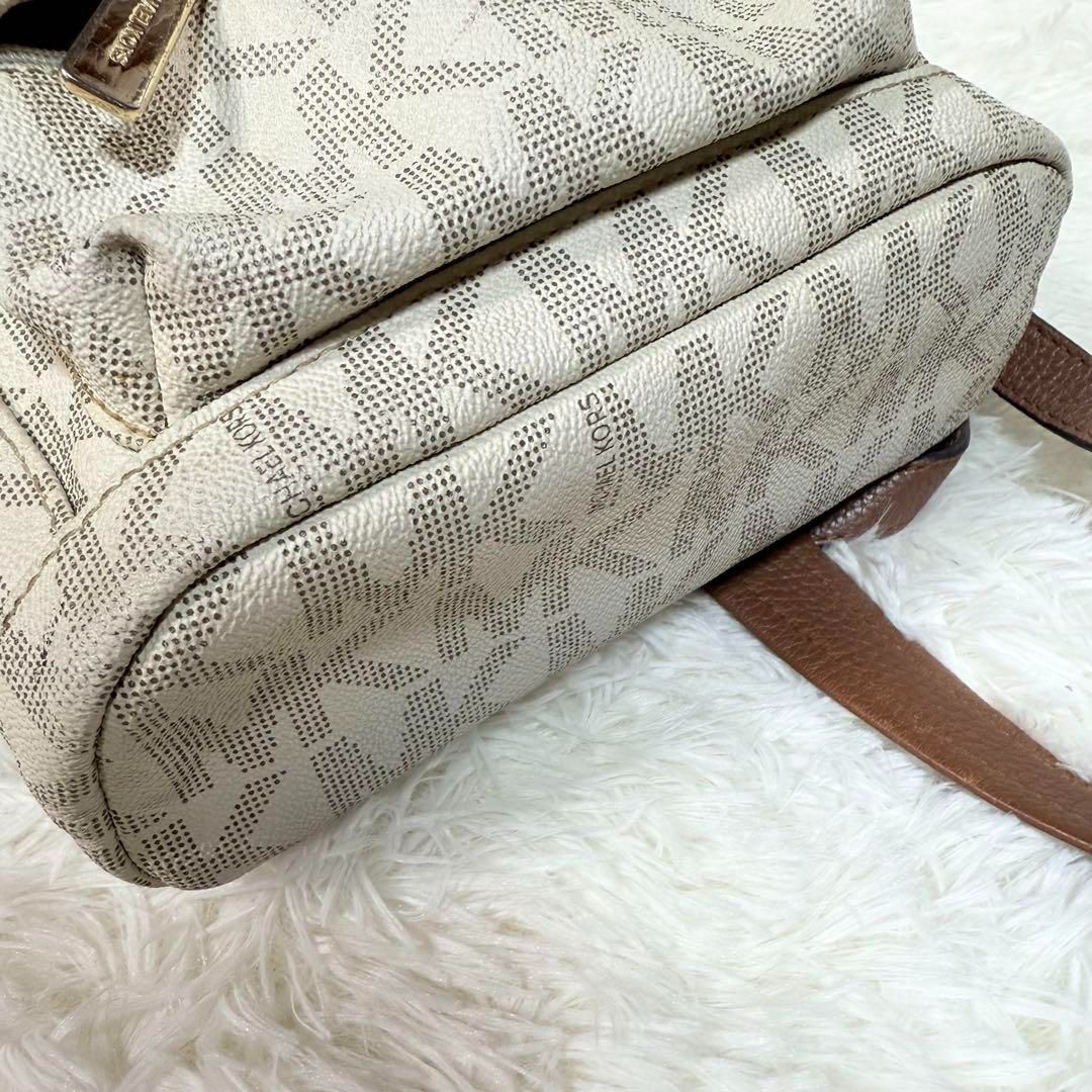 Michael Kors 総柄リュック ホワイト マイケルコース 総柄リュック