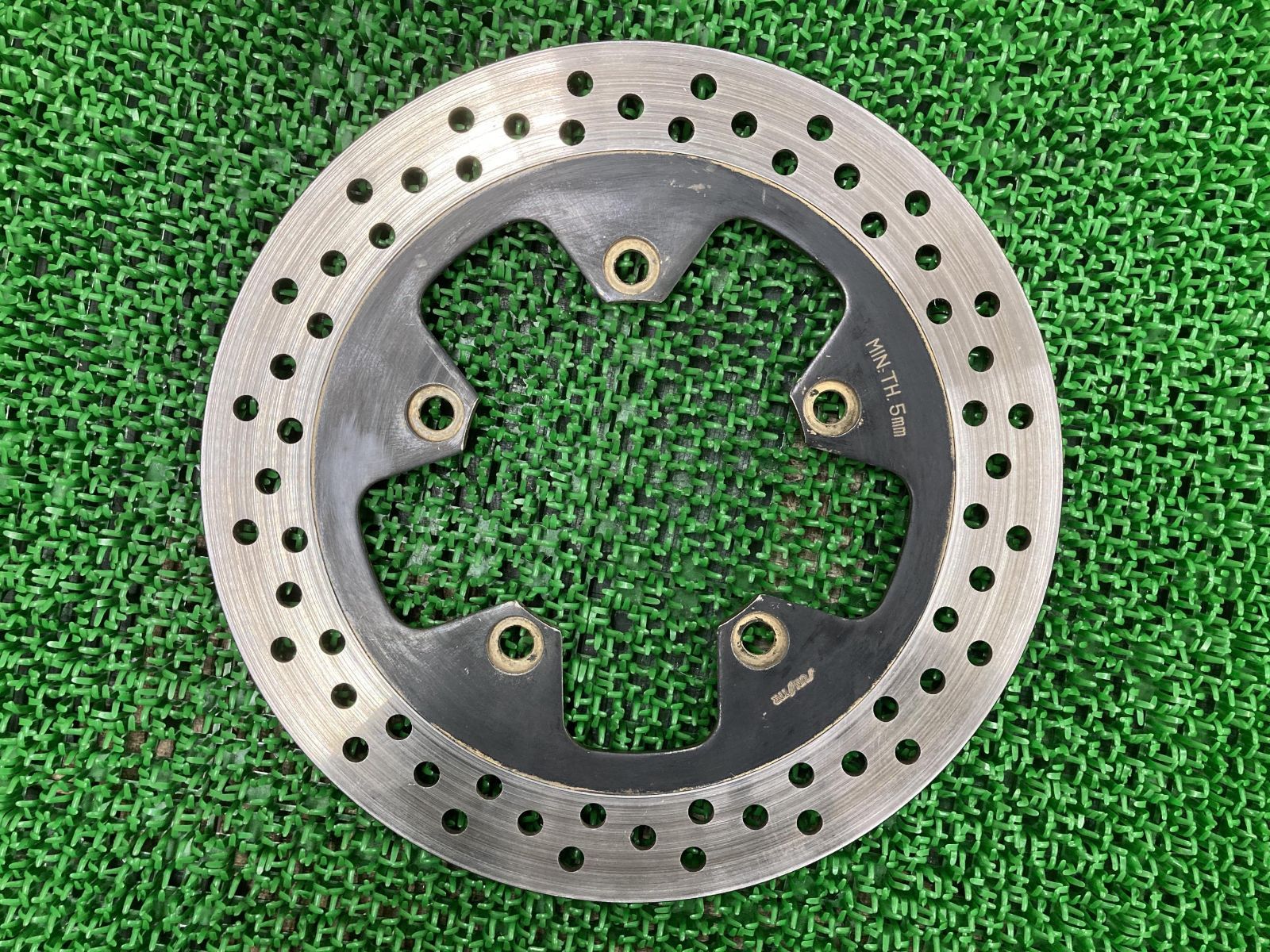 GSX-R400R 純正 リアブレーキディスクローター 曲がり無し GK76A♪ SUZUKI GSX-R400 リアディスクローター スズキ スズキ GSX-R400