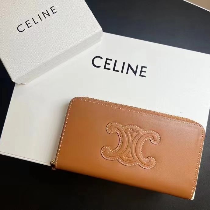 CELINE セリーヌ 財布 レディース 長財布 ブラウン