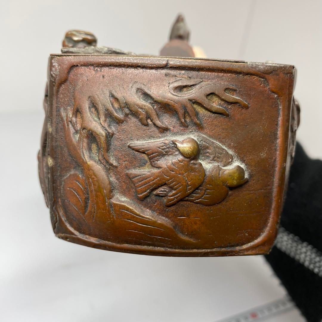 古銅 特大 矢立 タサオ 605g 東金6-0311③ - メルカリ