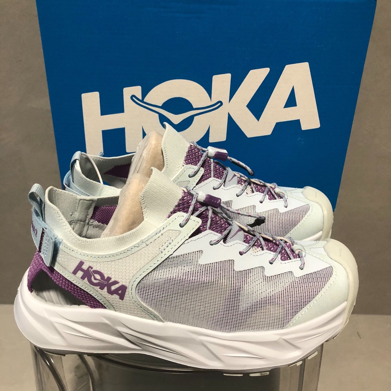 ホカ ホパラ2 HOKA ONE ONE Hopara2 アウトドア ブラック トレッキング マウンテンサンダル グレー パープル
