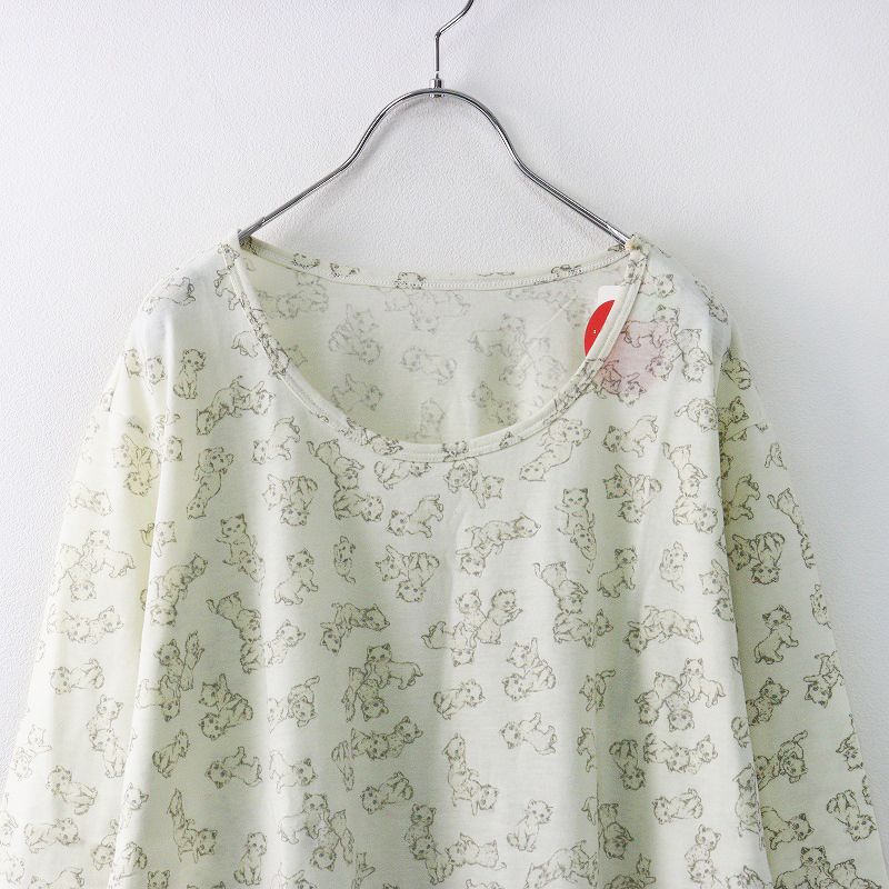 franche lippeeフランシュリッペ　うじゃうじゃねこ　ブラウス franche lippeeフランシュリッペうじゃうじゃねこブラウス