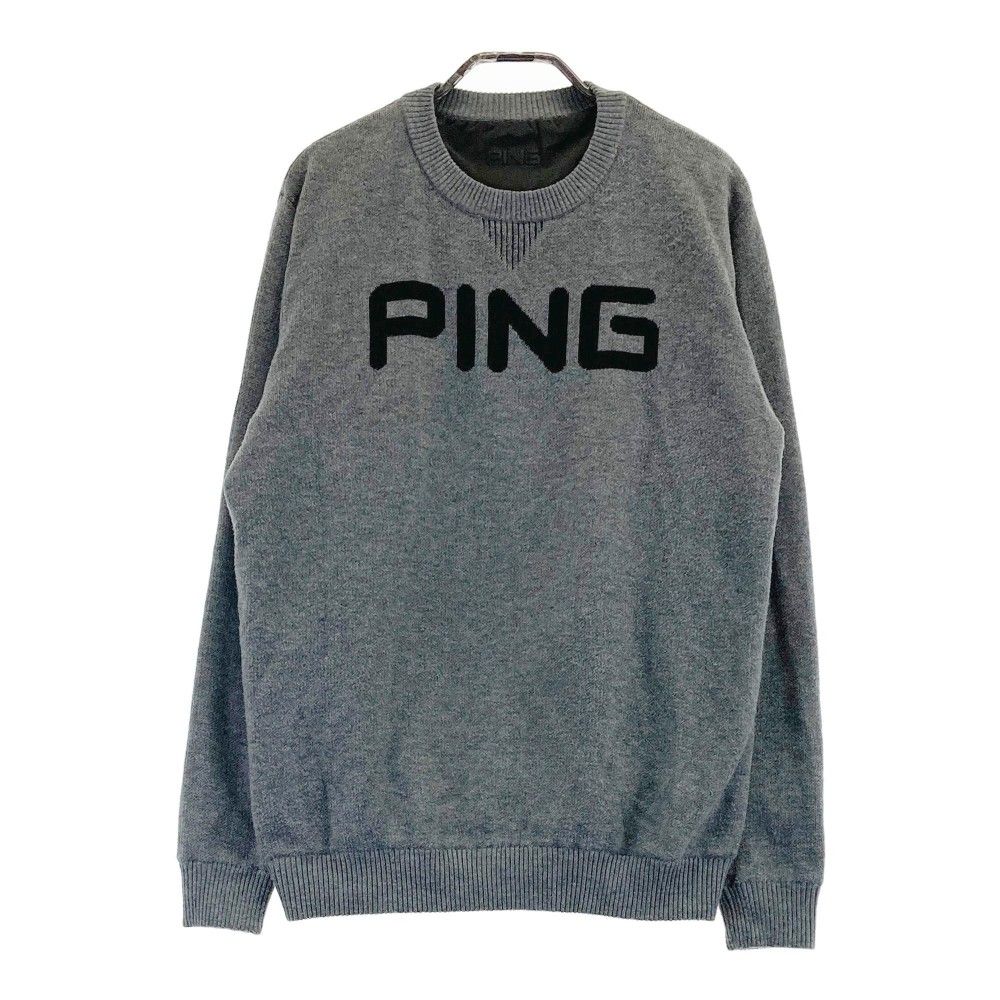 サイズ：M PING ピン  リバーシブル ニットセーター  グレー系 [240101364277] ゴルフウェア メンズ ストスト