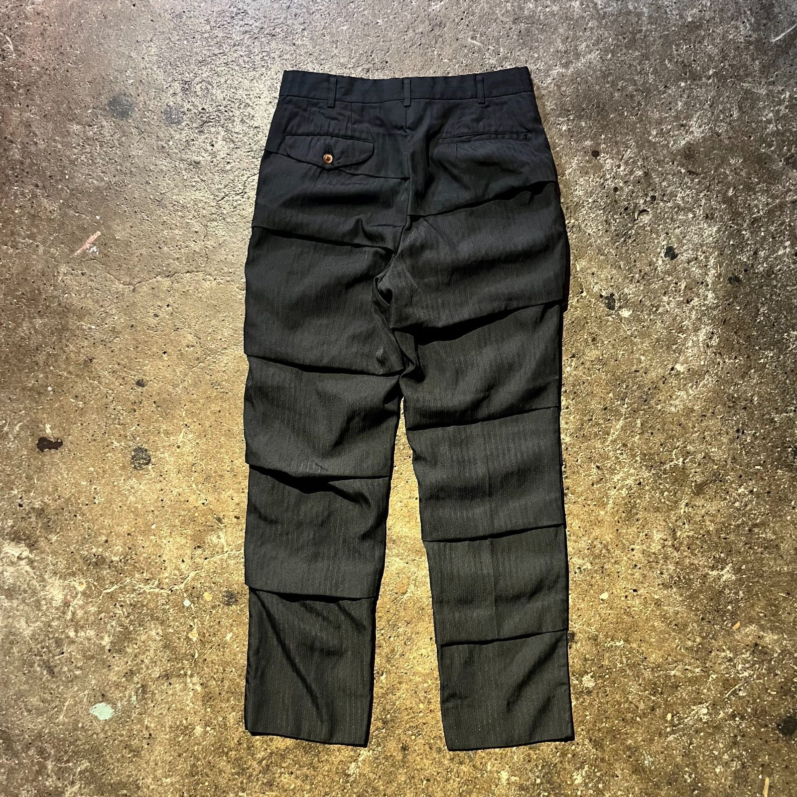コムデギャルソン オムプリュス ストライプ パンツ COMME des GARCONS HOMME PLUS - コムデギャルソン オムプリュス
