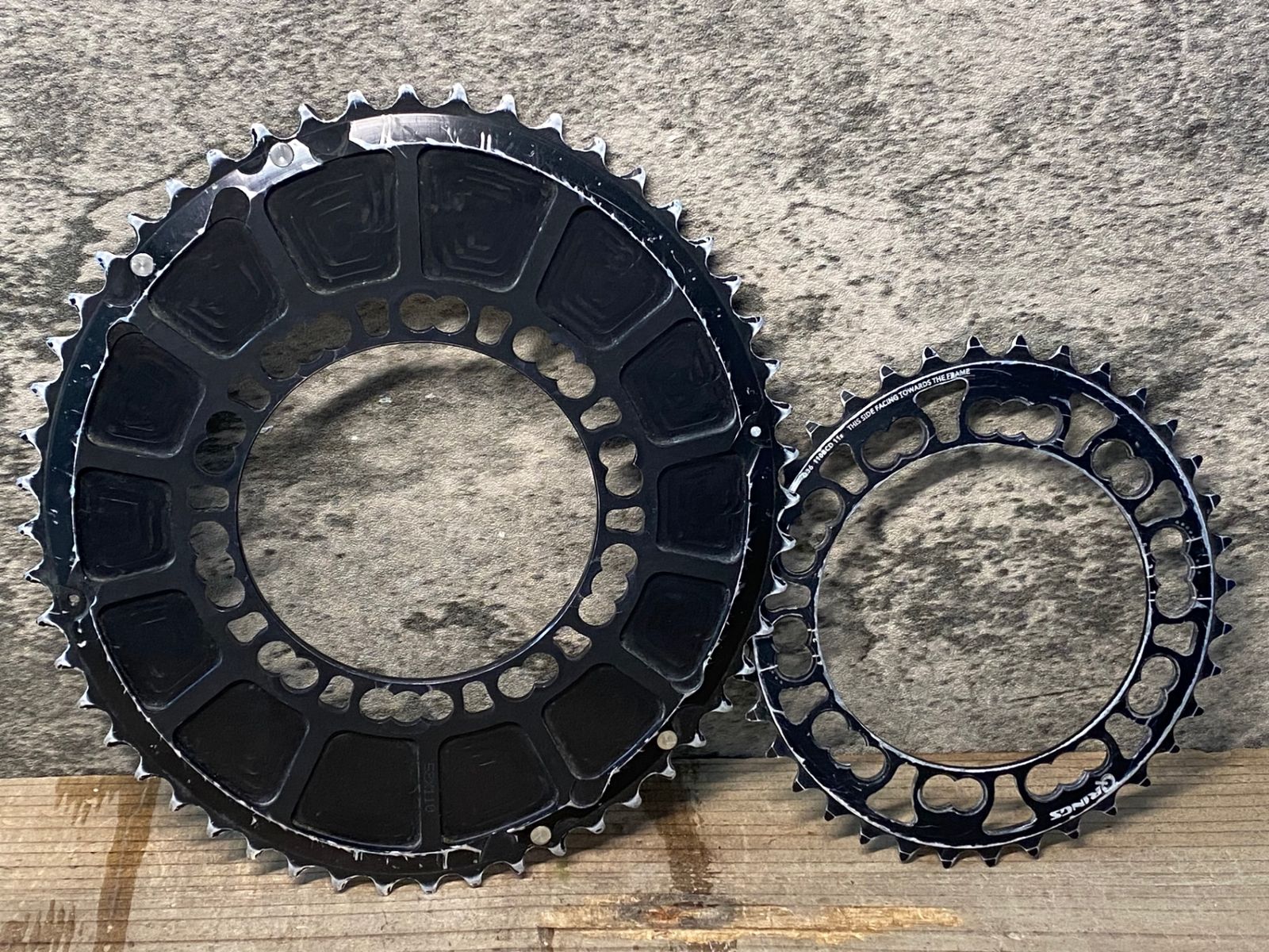 IS052 ローター ROTOR Q-RINGS 楕円 チェーンリング セット 52