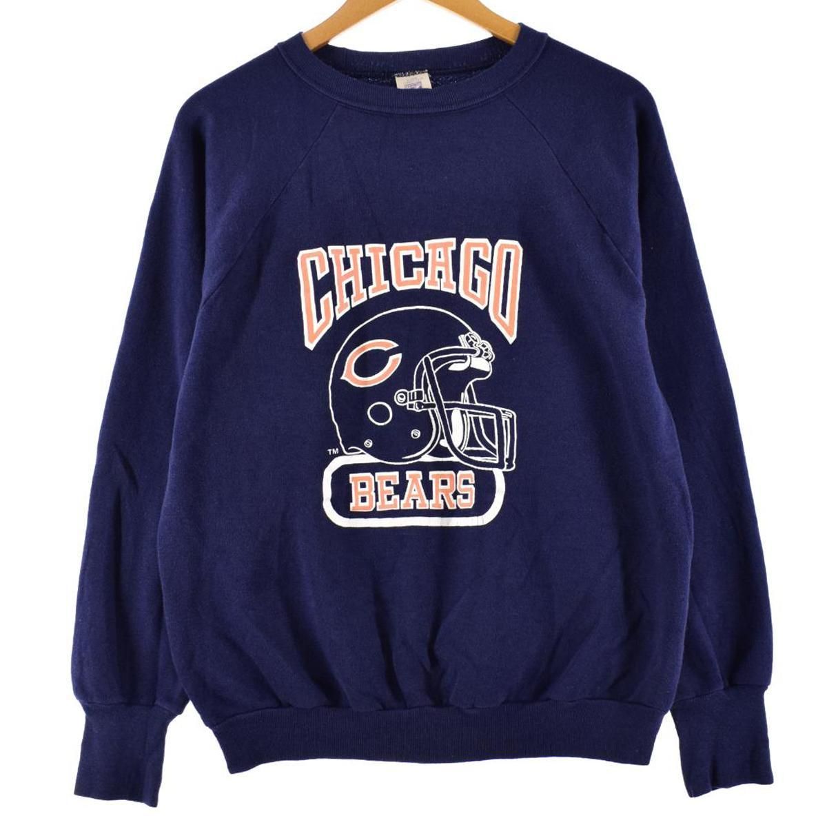 80年代 LOGO7 NFL CHICAGO BEARS シカゴベアーズ プリントスウェットシャツ トレーナー レディースL ヴィンテージ /eaa295306