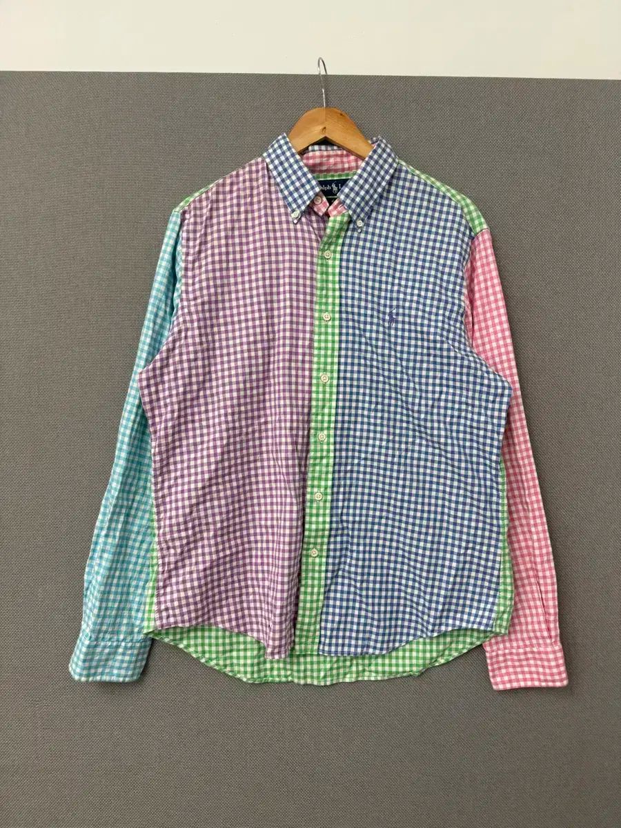 ポロ パッチワーク シャツ