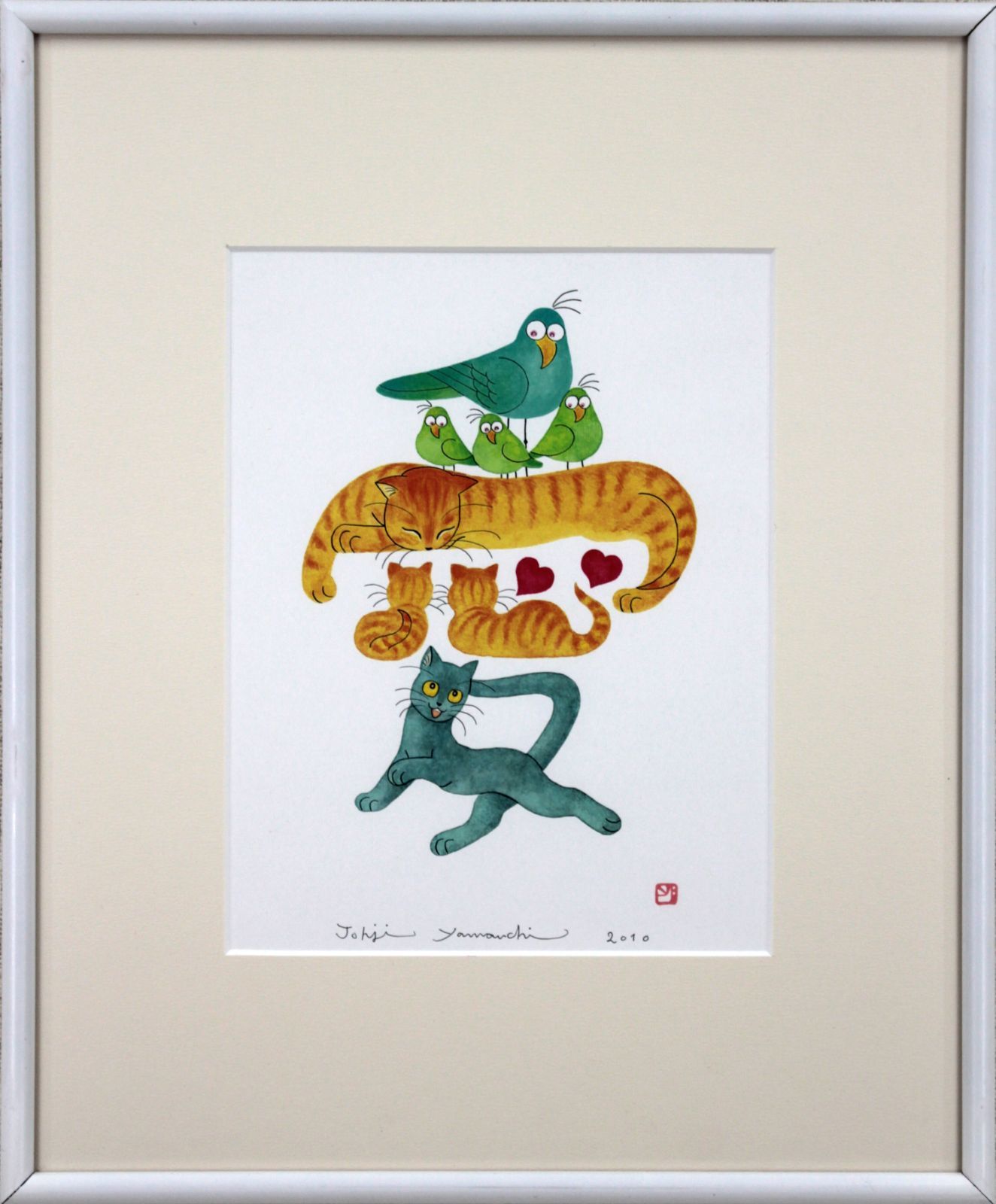福袋 売れ残り 山内ジョージ『愛』リトグラフ【真作保証】 絵画 - メルカリ 版画