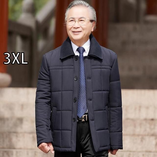 3XL 秋冬 コーデ メンズ 服 シンプル ファッション オシャレ 大人 かっこいい 大きいサイズ ストリート 紳士服 綿 コート ゆったり ジャケット アウター