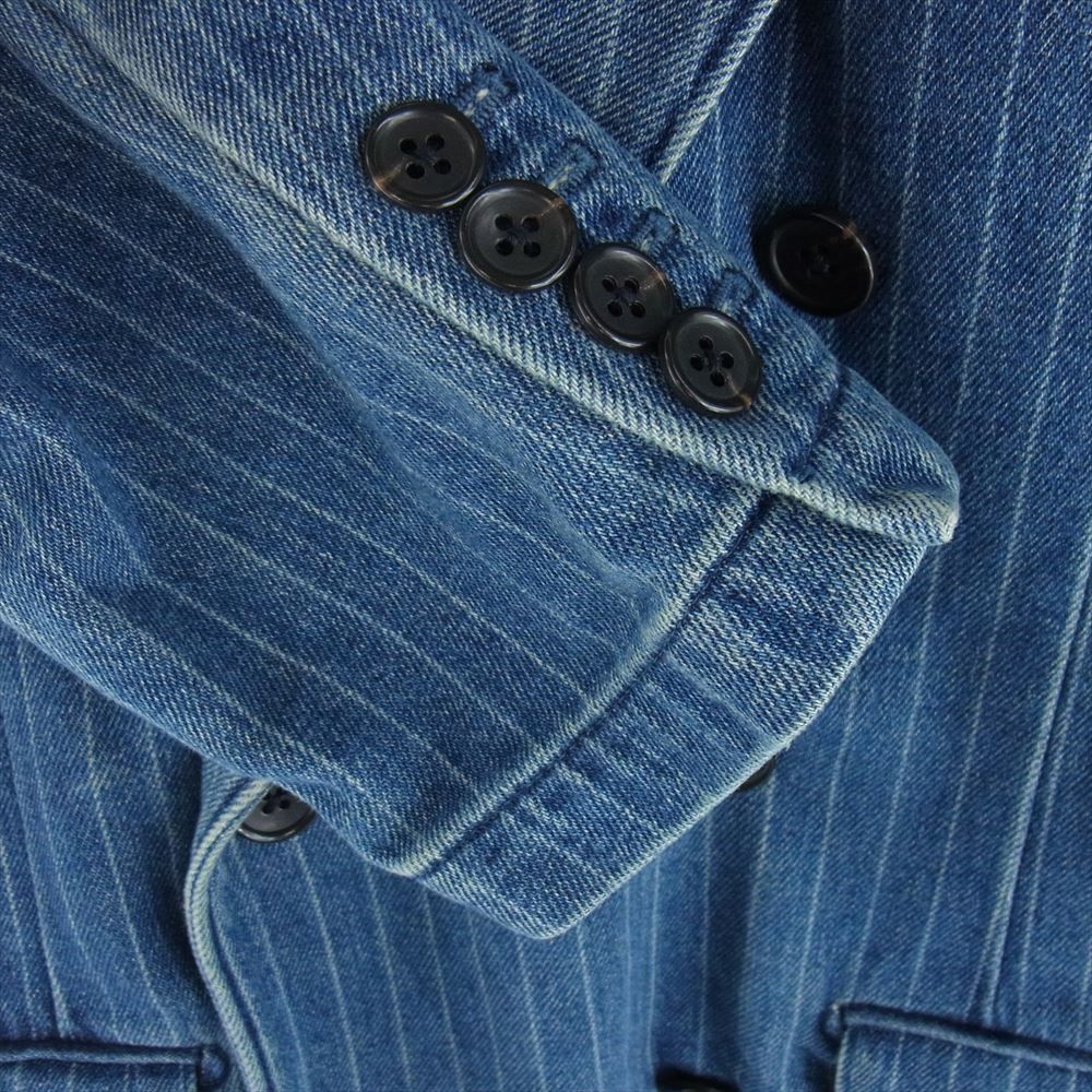 MINEDENIM マインデニム 22SS 2203-8005-86-442 Denim Tailored JKT ダブルブレスト ピークドラペル デニム テーラード ジャケット インディゴブルー系 44【中古】 MINEDENIM マインデニム 22SS 2203-8005-86-442 Denim Tailored JKT