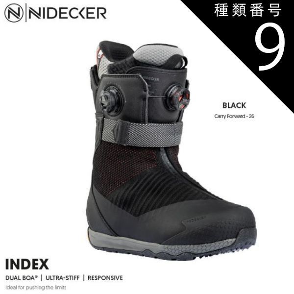種類9：29cm  24-25 NIDECKER ナイデッカー インデックス INDEX DUAL BOA メンズ スノーボードブーツ スノボ 日本正規品