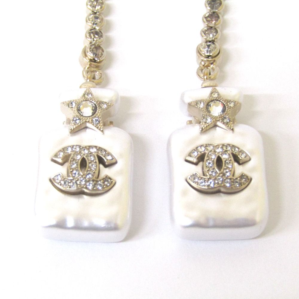 Tj965271 シャネル CHANEL ピアス ココマーク ラインストーン  