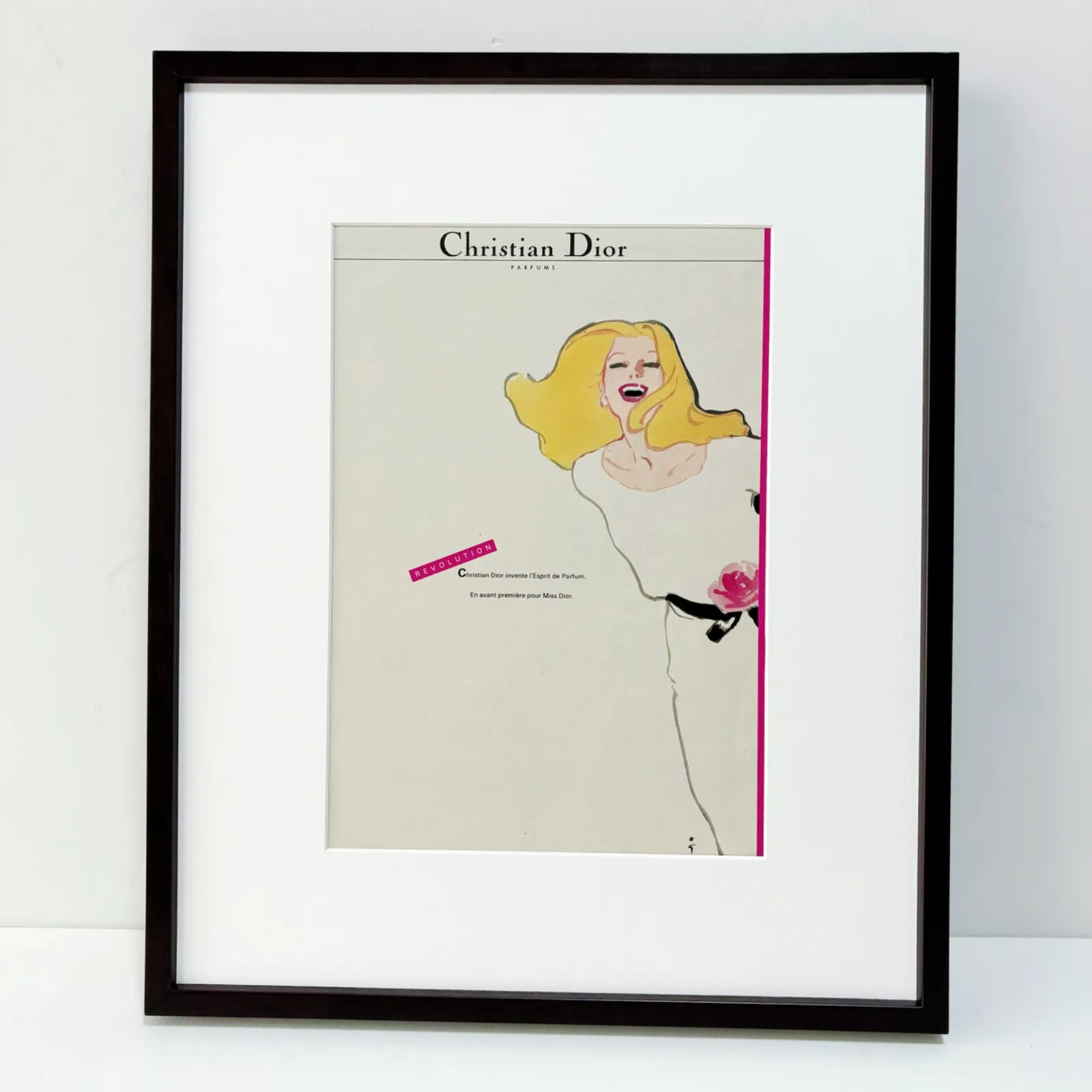 1982 広告＞Christian Dior Rene Gruau ディオール ルネ