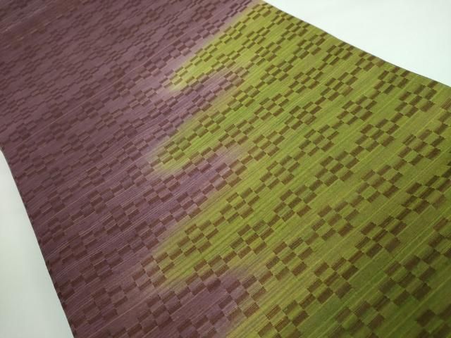 平和屋本店□極上 菅原工房 菅原結作 漢方染紬 双方向 両面