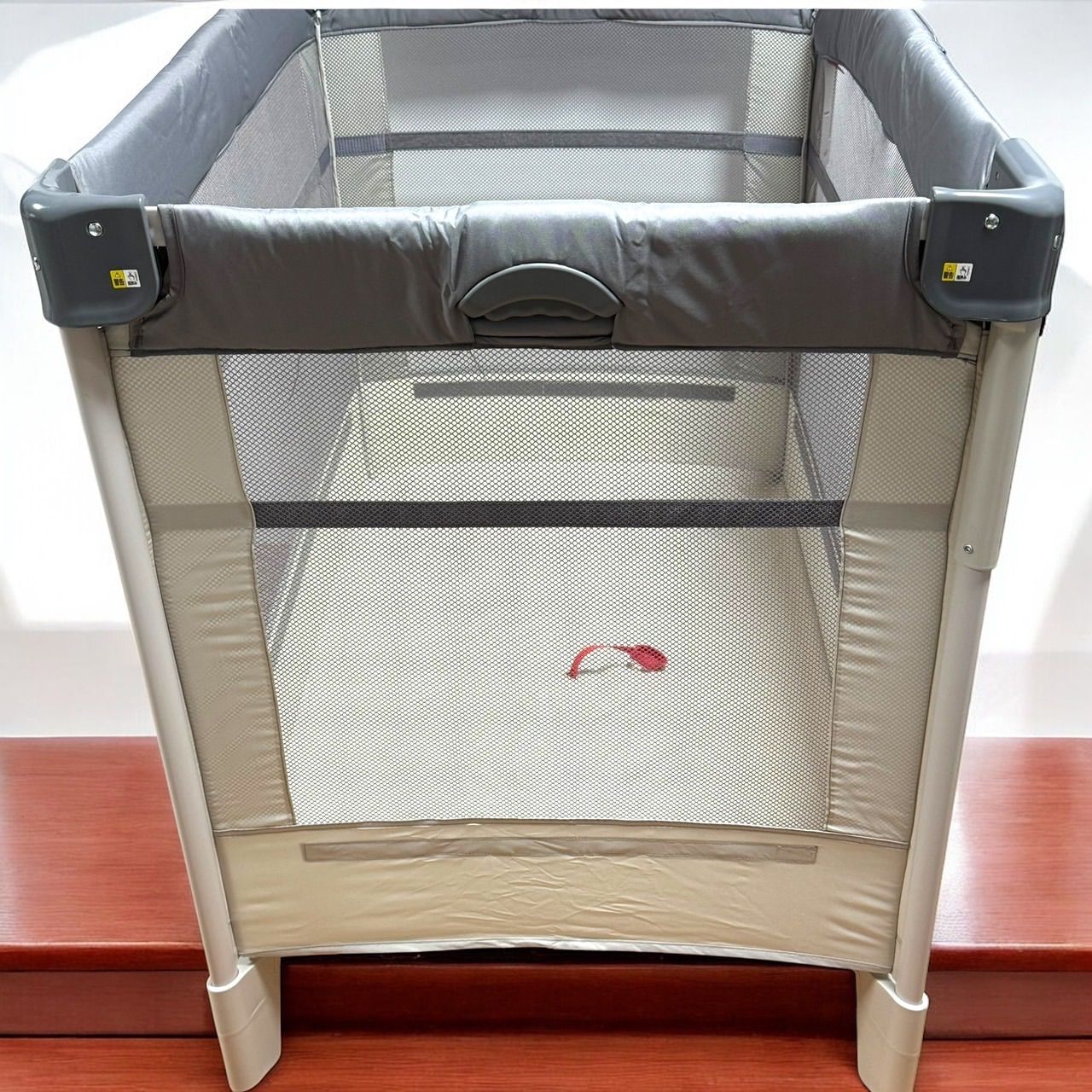 ✨美品✨ アップリカ ココネルエアーAB ベビーベッド グレー