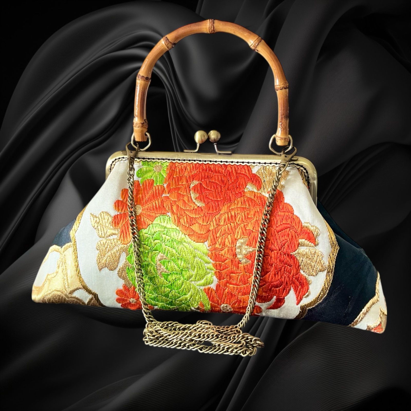 ハンドメイド 帯リメイクバッグ ハンド バッグ #465 楽天市場】帯