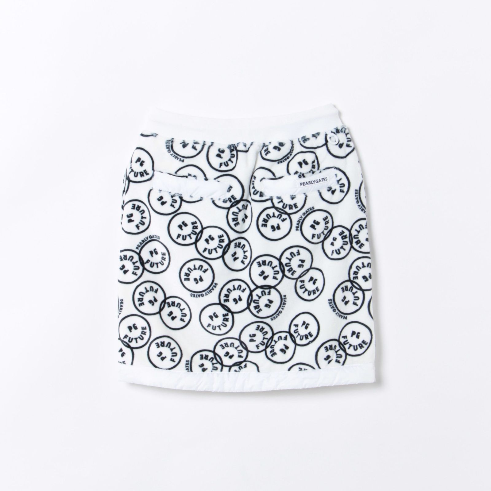 PEARLYGATES ベロアボンバー スカート FUTURE NICO柄　新品 認定リユース品】ベロアボンバー 節約 スカート＜FUTURE NICOシリーズ