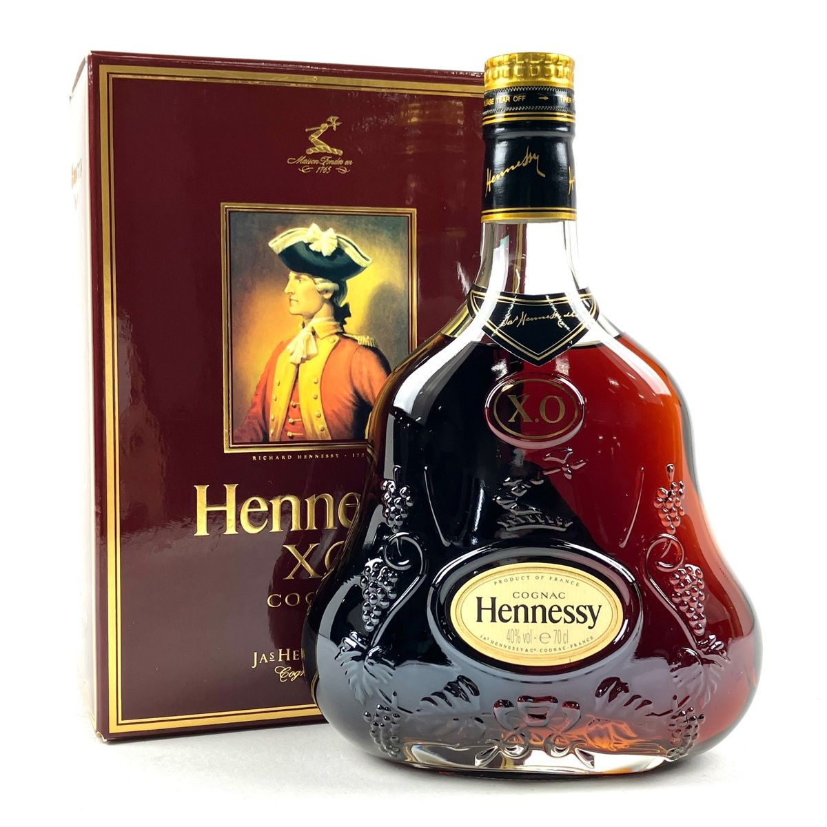 ヘネシー Hennessy XO 金キャップ クリアボトル 700ml ブランデー