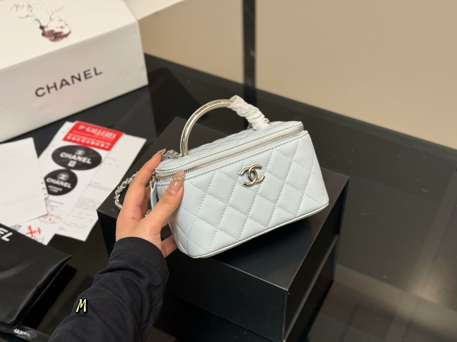 今日特価】Chanel Long Vanity Case シャネル ロング ヴァニティ