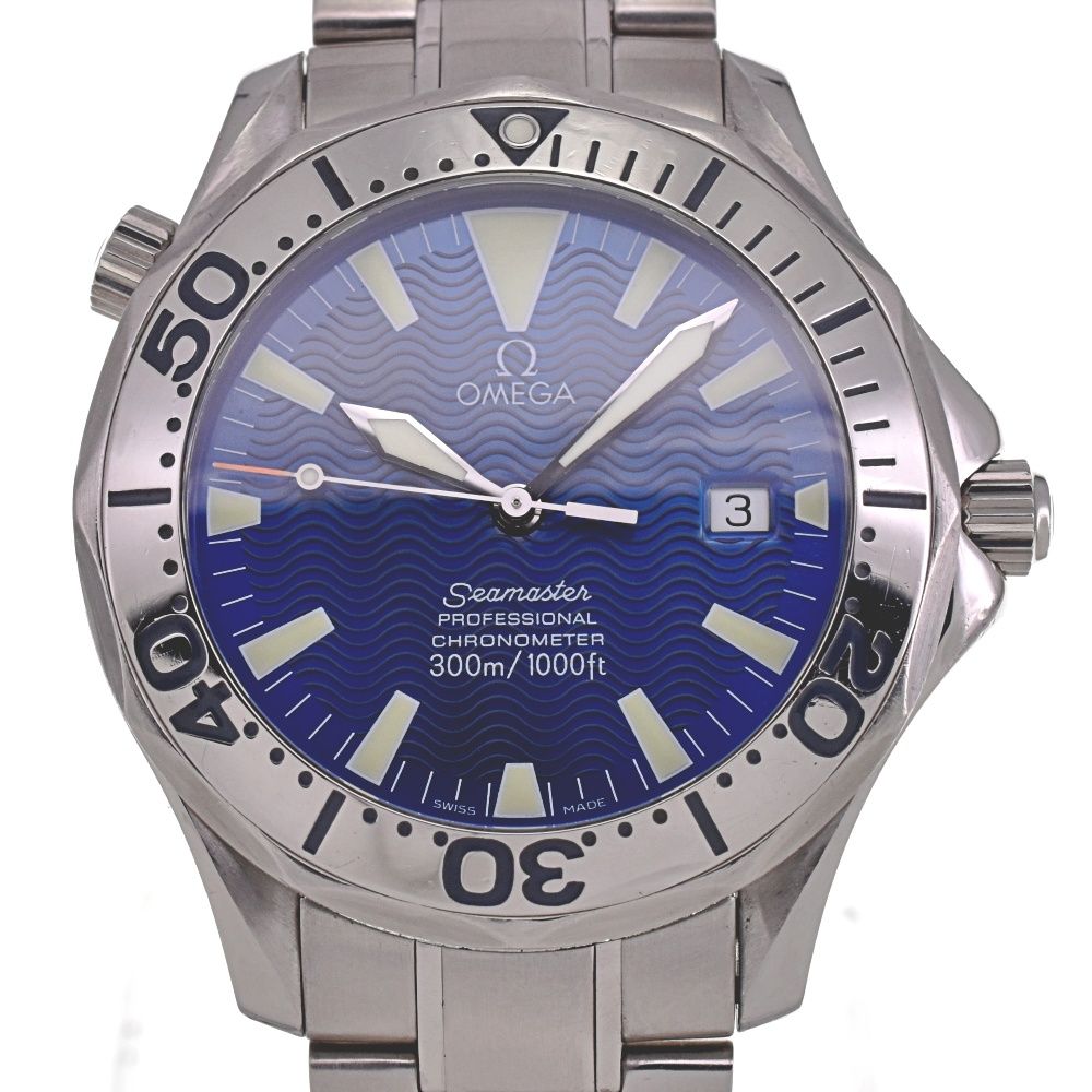 オメガ OMEGA 2255.80 シーマスタープロフェッショナル 300M デイト 自動巻き メンズ良品 E#132983