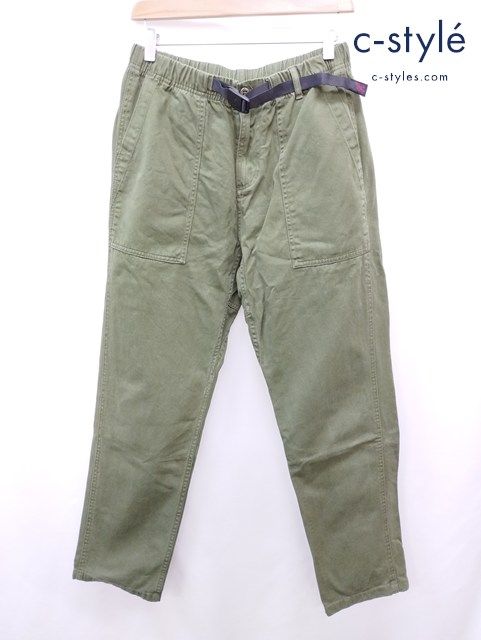 s*☆様 【値下げしました】GRAMICCI カーゴパンツ カーキ色 ウエストベ C969 [人気] GRAMiCCi グラミチ パンツ S カーキ G114-OGT