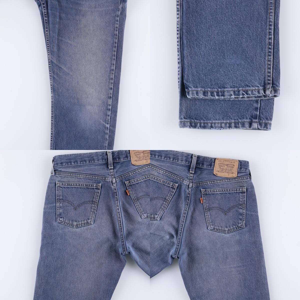 テーパードデニムパンツ