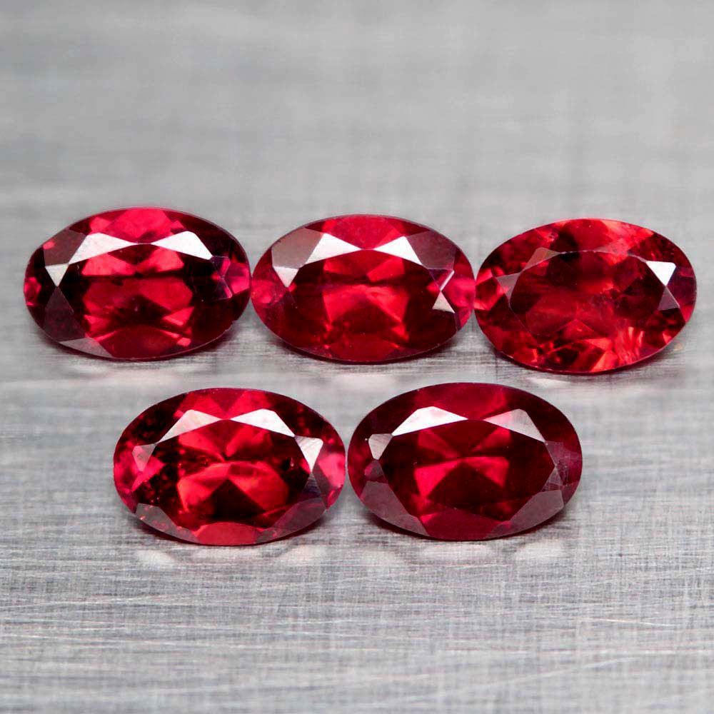 裸石、ルース 天然ロードライトガーネット 5個組 2.36ct:9715】アフリカ産 薔薇柘榴石 Natural Rhodolite Garnet 裸石 鉱物 宝石  jewelry Africa - メルカリ