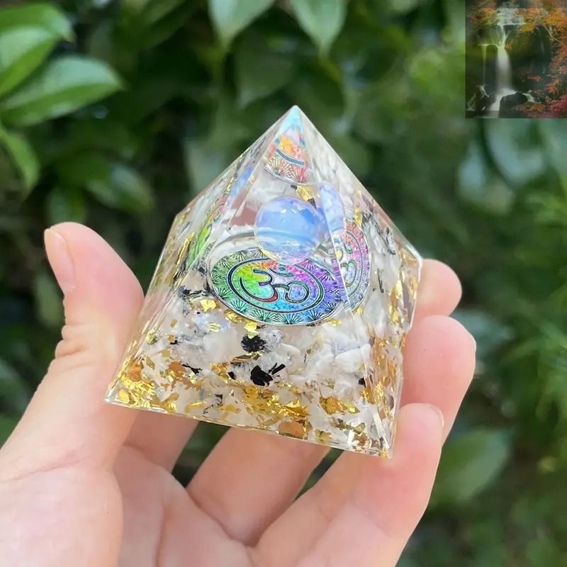 オルゴナイト ピラミッド型 天然石 パワーストーン 浄化 インテリア 天然石 オルゴナイト ピラミッド 水晶 リアル 置物 パワーストーン