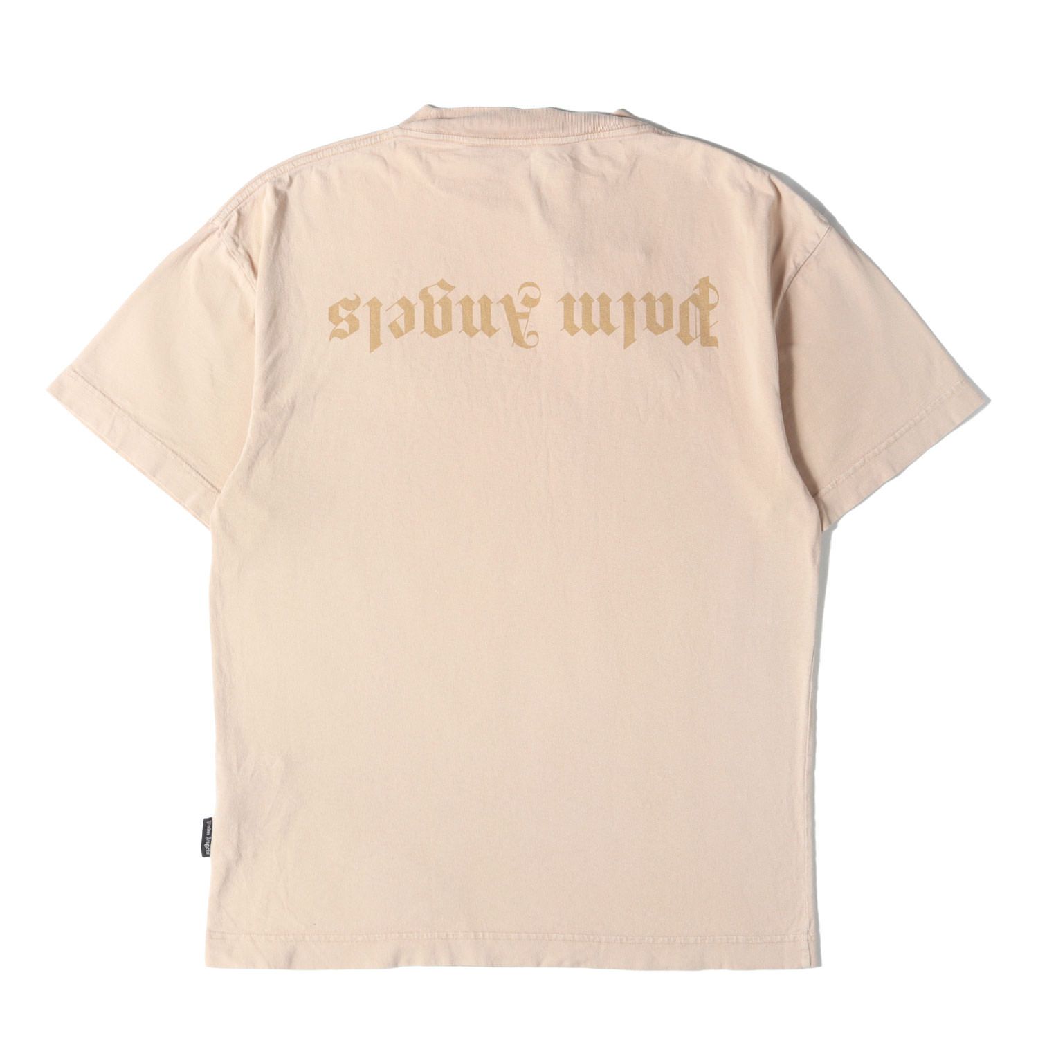 Palm Angels パーム エンジェルス Tシャツ ベージュ サイズ:M | 23SS リバースロゴ クルーネック Tシャツ (GD Reverse Logo Tee) | トップス カットソー 半袖【メンズ】【中古】【K4569】 Palm Angels パーム エンジェルス Tシャツ ベージュ サイズ:M | 23SS