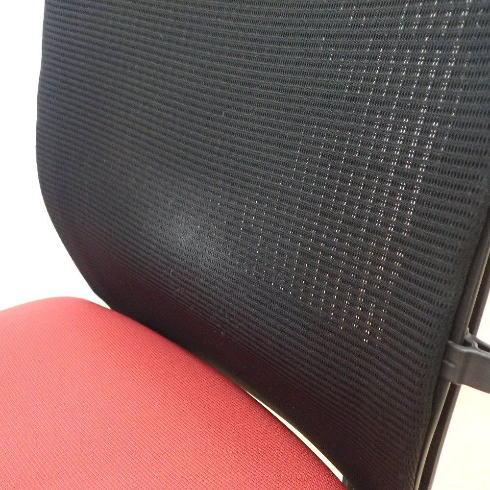 在庫多数 オカムラ ヴィスコンテ 肘無オフィスチェア CWA5ZD FBA9 レッド ハンガー 椅子 ローバック メッシュ EG18870 オフィス家具 MARWIL-DEMENAGEMENTS_CH