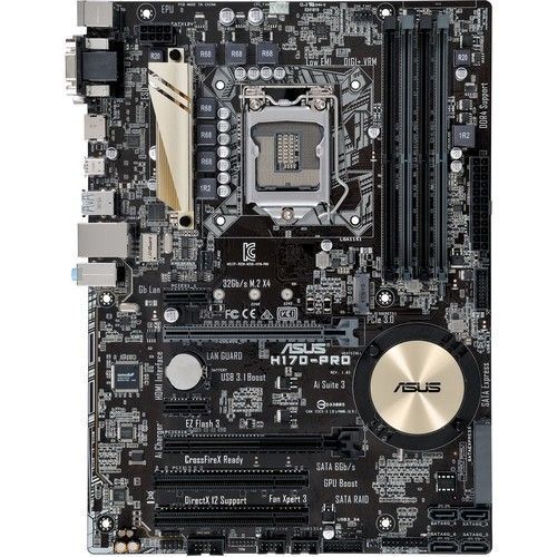 ASUS H170-PRO LGA 1151 Intel H170 HDMI SATA 6Gb/s USB 3.0 ATX Intel  Motherboard - メルカリ