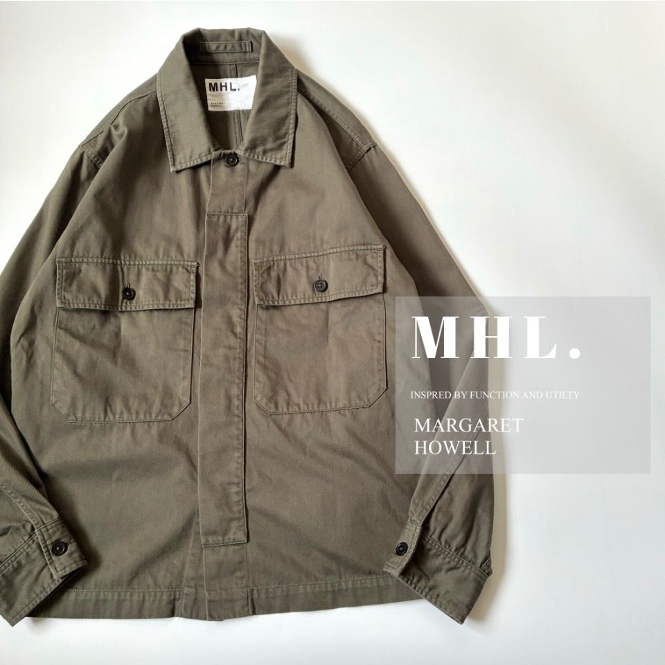 マーガレットハウエル コットンツイル シャツ ジャケット