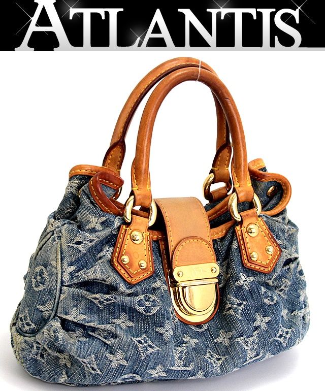 ルイヴィトン Louis Vuitton プリ―ティ ハンドバッグ モノグラム デニム M95020 70379