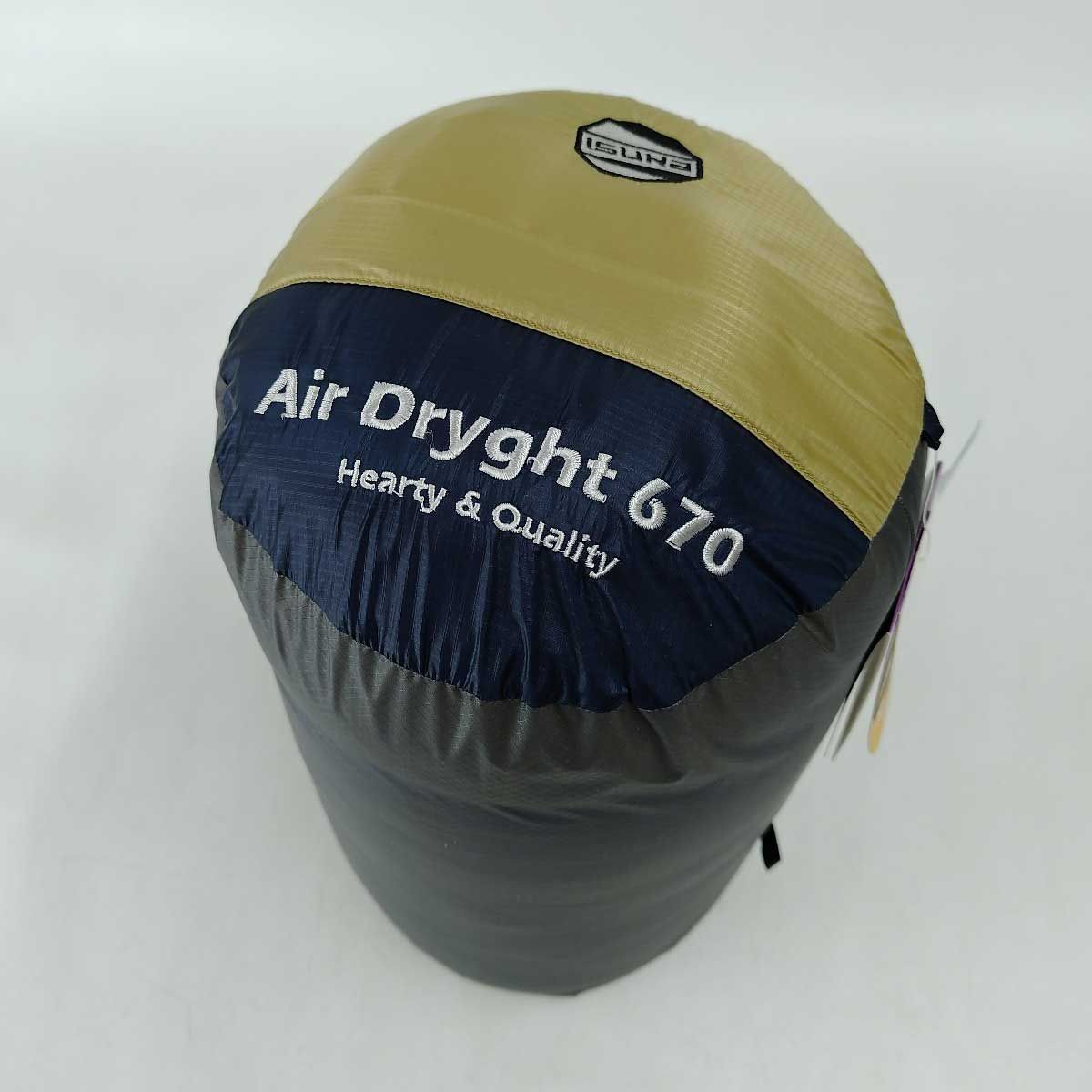 ISUKA エアドライト 670 short 寝袋 イスカ エアドライト670 ショート