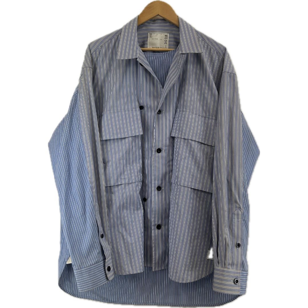 23SS sacai × THOMAS MASON COTTON POPLIN L/S SHIRT 正規品】 - メルカリ