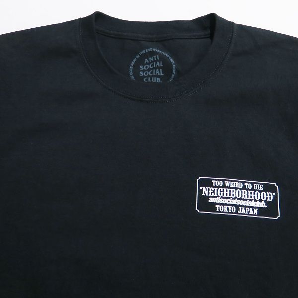 NEIGHBORHOOD ネイバーフッド x Anti Social Social Club アンチソーシャルソーシャルクラブ 24SS NHXASSC.TEE LS-1 ロングスリーブ Tシャツ ブラック ロンT