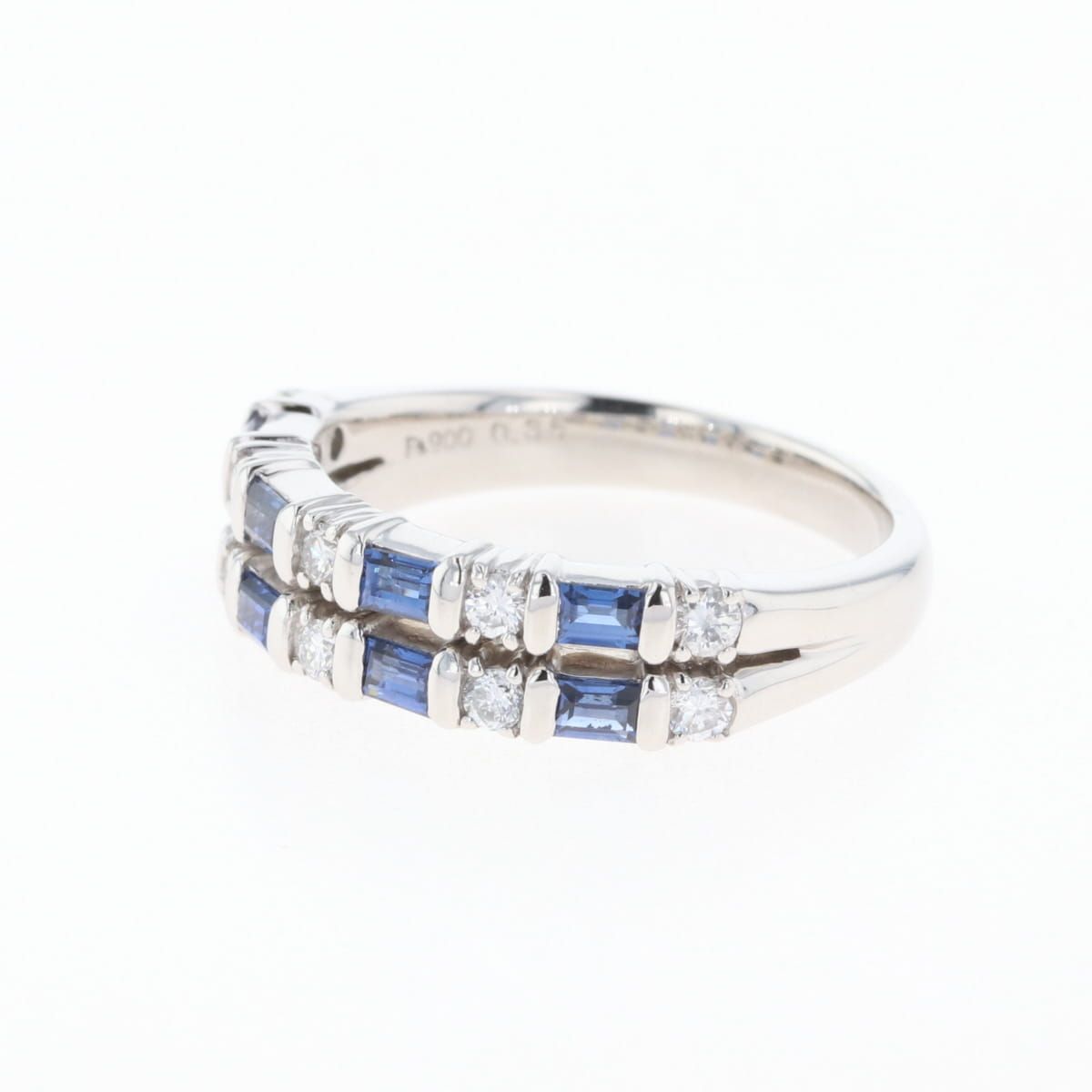 メレダイヤ デザインリング プラチナ 指輪 リング 16号 Pt900  