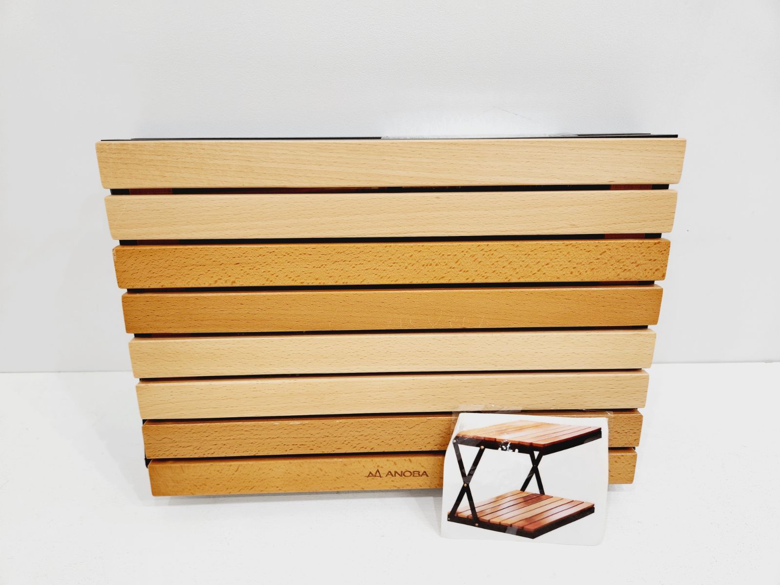 ANOBA アノバ 2トーンウッドラック3段 AN038 マルチユースラック 3段階