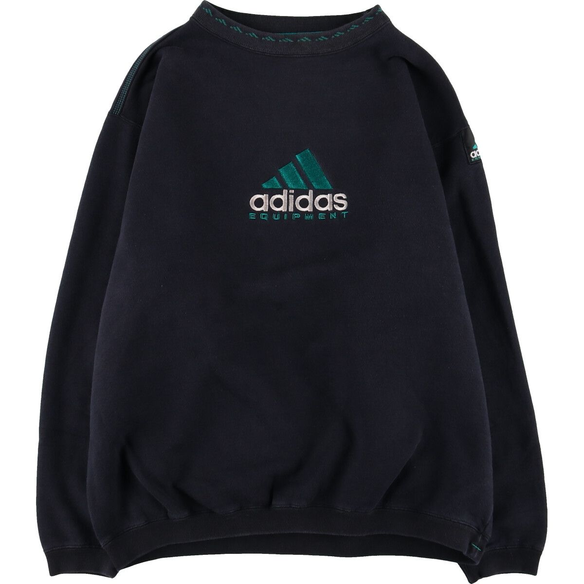 90s  EQUIPMENT スウェットパーカー エキップメント 古着 90年代 アディダス adidas EQUIPMENT エキップメント ロゴ